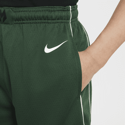 Spodenki dla dużych dzieci (chłopców) Nike NBA Swingman Milwaukee Bucks Icon Edition 2023/24