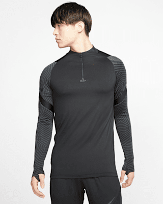 nike strike drill top black grey