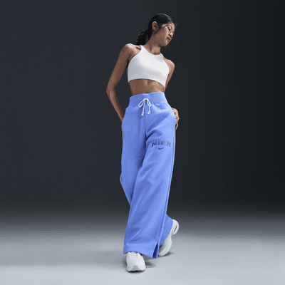 Nike Sportswear Phoenix Fleece Women's High-Waisted Wide-Leg Logo Pants