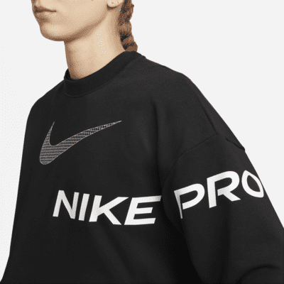 Nike Dri-FIT Get Fit Women's French Terry Graphic Crew-Neck Sweatshirt