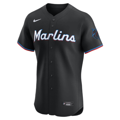 Jersey Nike Dri-FIT ADV de la MLB Elite para hombre Miami Marlins