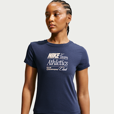 Nike Sportswear Chill Knit Women's Slim Mod-Cropped T-Shirt from Nike - $37