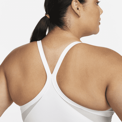 Bra deportivo con cuello en V acolchado de baja sujeción para mujer Nike Indy (talla grande)