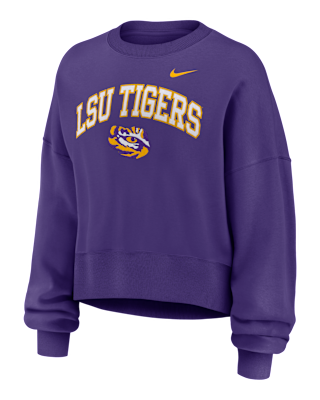Женские  LSU Phoenix Arch Nike College Pullover Crew