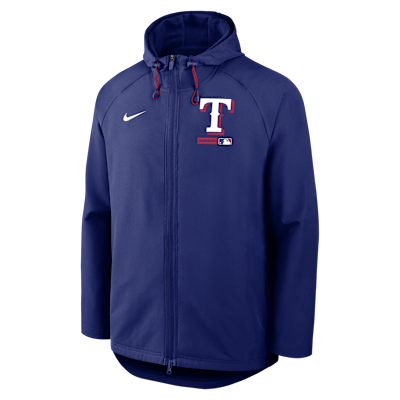 Texas Rangers Authentic Collection Men's Nike Therma-FIT MLB Full-Zip Hooded Jacket