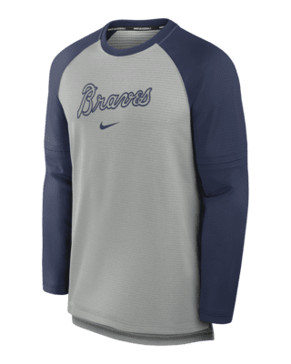 Мужская футболка Atlanta Braves Authentic Collection Game Time Nike Breathe MLB Long-Sleeve