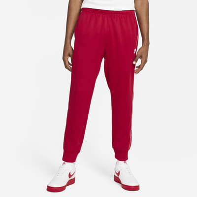 red and white nike pants