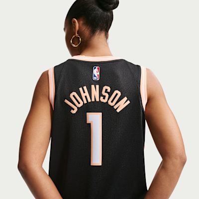 Jalen Johnson Atlanta Hawks City Edition Men's Nike NBA Swingman Jersey