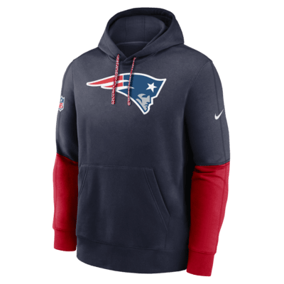 Sudadera con gorro sin cierre de la NFL Nike para hombre New England Patriots Sideline Team Issue Club