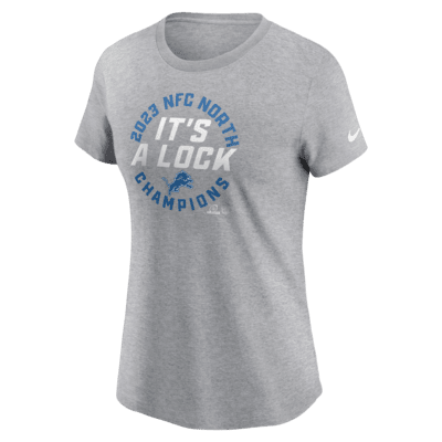 Detroit Lions 2023 NFC North Champions Trophy Collection Women's Nike NFL T-Shirt. Nike.com