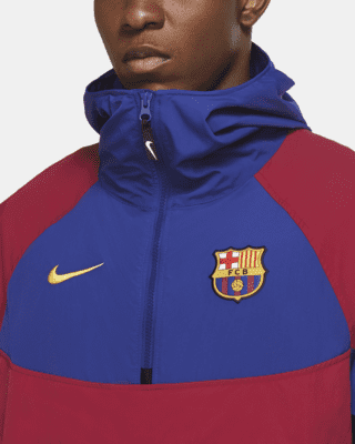 fc barcelona woven jacket