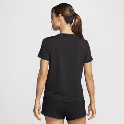 Nike One Dri-FIT hardlooptop met graphic en korte mouwen voor dames