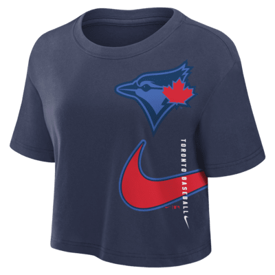 Playera Nike Dri-FIT cropped de la MLB para mujer Toronto Blue Jays City Connect