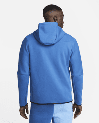 nike tech fleece hoodie blue