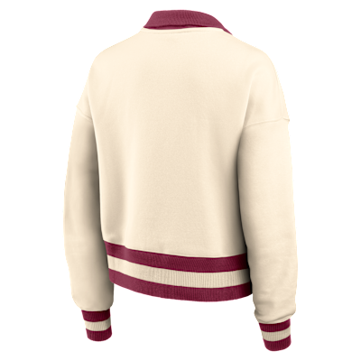 Florida State Legacy Women's Nike College Cropped 1/4-Zip Crew