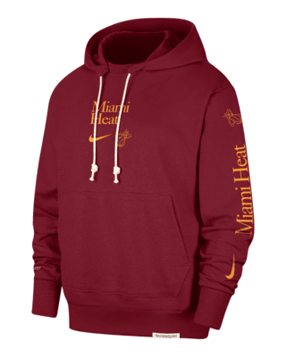 Мужское худи Miami Heat Standard Issue Courtside Nike Dri-FIT NBA Hoodie