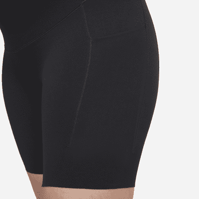 Nike Zenvy (M) Women's Gentle-support High-waisted 20cm (approx.) Biker  Shorts with Pockets (Maternity). Nike LU