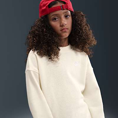 Sudadera oversized para niños talla grande Nike Sportswear Club Fleece
