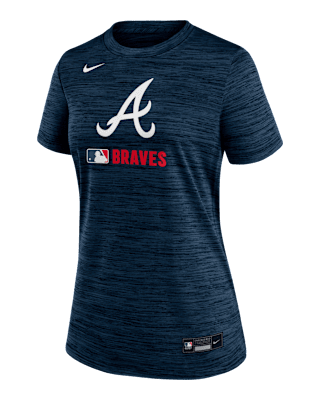 Женская футболка Atlanta Braves Authentic Collection Velocity Nike Dri-FIT MLB