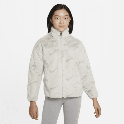 Nike Sportswear Big Kids' Faux Fur Jacket