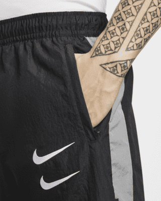 Nike Sportswear Swoosh Tech Fleece Men's Pants (LG, Black/White/White) :  Amazon.in: Clothing & Accessories