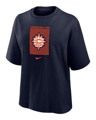 Женская футболка Connecticut Sun Nike WNBA Boxy