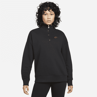 womens nike quarter zip fleece