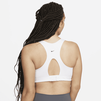 Nike Alpha gepolsterter Sport-BH mit Reißverschluss vorne und starkem Halt für Damen