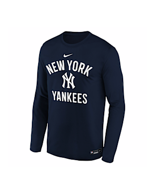 Детская футболка New York Yankees Authentic Collection Team Issue Legend Big Kids' Nike Dri-FIT MLB