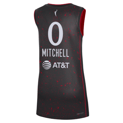 Kelsey Mitchell Indiana Fever x Stranger Things 2025 Rebel Edition Women’s Nike Dri-FIT WNBA Victory Jersey