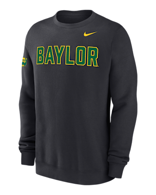 Мужской свитшот Baylor Club Fleece Nike College Crew-Neck