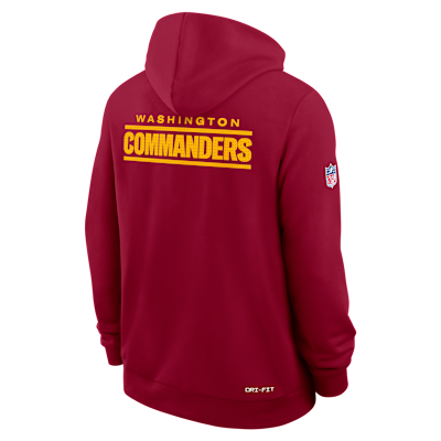 Washington Commanders Initial Home Sideline Men's Nike Dri-FIT NFL Pullover Hoodie