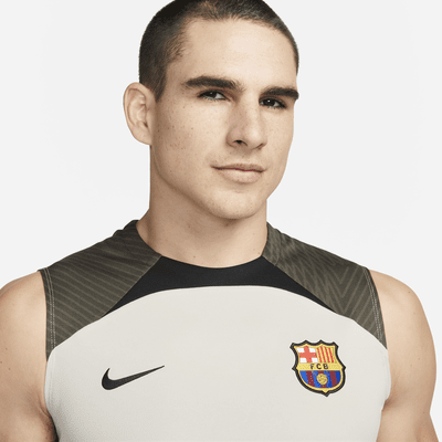 FC Barcelona Strike Men's Nike Dri-FIT Sleeveless Knit Soccer Top