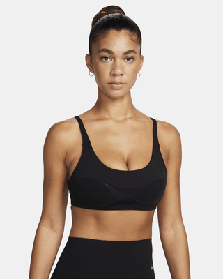 black sports bra top