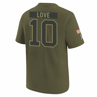 Jordan Love Green Bay Packers Salute to Service Big Kids’ Nike NFL T-Shirt