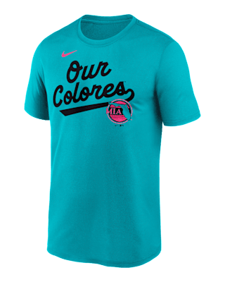 Мужская футболка Miami Marlins City Connect Team Phrase Script Legend Nike Dri-FIT MLB