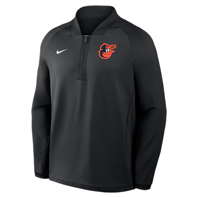 Baltimore Orioles Authentic Collection Men's Nike Dri-FIT MLB 1/2-Zip Long-Sleeve Top