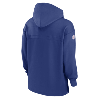 New York Giants Sideline Jersey Men's Nike Dri-FIT NFL Pullover Hoodie