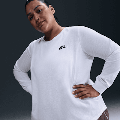 Nike Sportswear Club Women's Long-Sleeve T-Shirt (Plus Size)