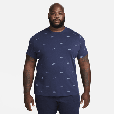 Playera con estampado en toda la prenda para hombre Nike Club