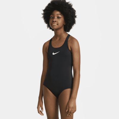Nike Essential Older Kids' (Girls') Racerback 1-Piece Swimsuit. Nike IE