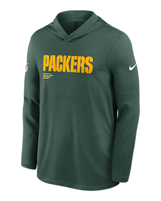 Мужские  Green Bay Packers Pure Fury Sideline Nike Dri-FIT NFL Long-Sleeve Hooded Top