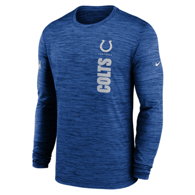 Indianapolis Colts Sideline Velocity Men's Nike Dri-FIT NFL Long-Sleeve T-Shirt