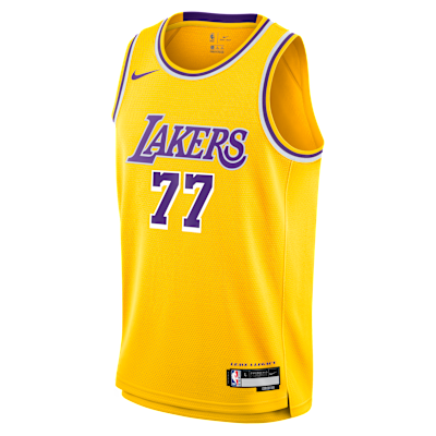 Jersey Swingman para niños talla grande de Luka Dončić de Los Angeles Lakers Icon Edition