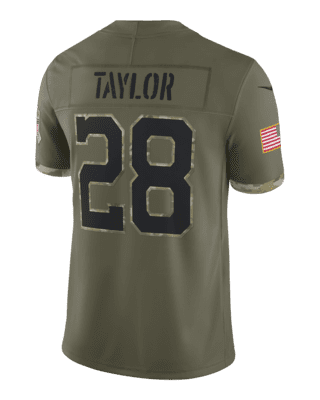 Youth Nike Jonathan Taylor Olive Indianapolis Colts 2022 Salute To Service  Player Limited Jersey