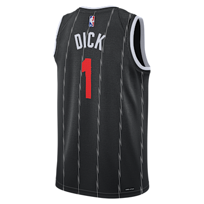 Jersey Nike de la NBA Swingman para hombre Gradey Dick Toronto Raptors City Edition