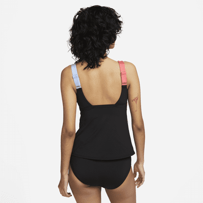 Tankini de natación con cuello en forma de U para mujer Nike