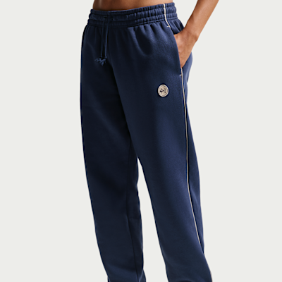 Pants con gráfico de tiro alto oversized para mujer Nike Sportswear Phoenix Fleece