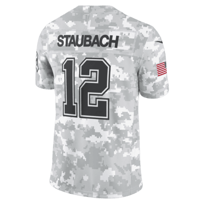 Roger Staubach Dallas Cowboys Salute to Service Men's Nike Dri-FIT NFL Limited Jersey