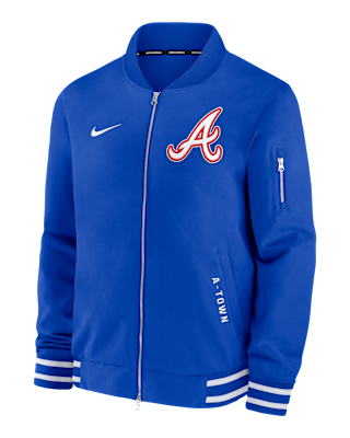 Мужская куртка Atlanta Braves Authentic Collection City Connect Nike MLB Full-Zip Bomber